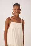 Vestido Cropped Linho Pala Bordada