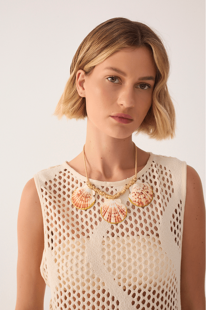 Blusa Malha Tricot C/ Top