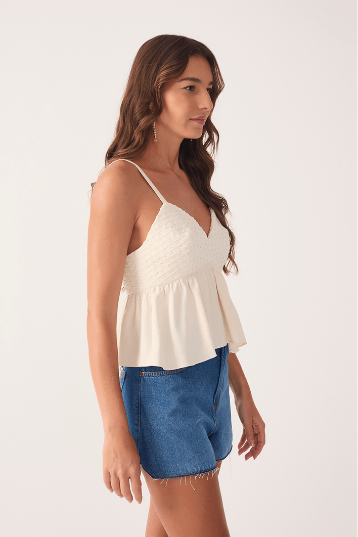 Blusa Linho Busto Tarrafa