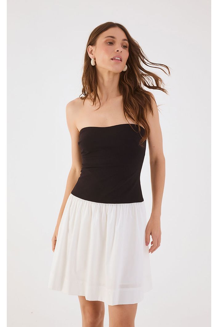 Vestido Curto Sem Alças