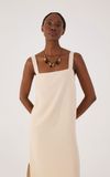 Vestido Cropped Linho Quadradinho