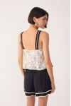 Blusa Linho Estampa Ponto A Ponto
