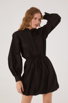 Vestido Curto Algodão Saia Balonê