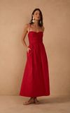 Vestido Cropped Algodão Drapeado