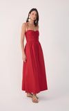 Vestido Cropped Algodão Drapeado