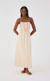 Vestido Linho Cropped Nervuras