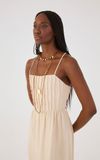 Vestido Linho Cropped Nervuras