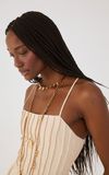 Vestido Linho Cropped Nervuras