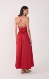 Vestido Cropped Algodão Drapeado