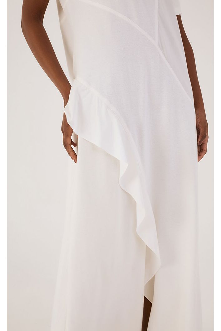 Vestido Recortes Com Tecido