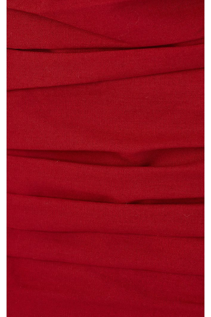Vestido Cropped Algodão Drapeado