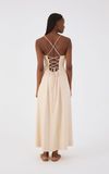 Vestido Linho Cropped Nervuras