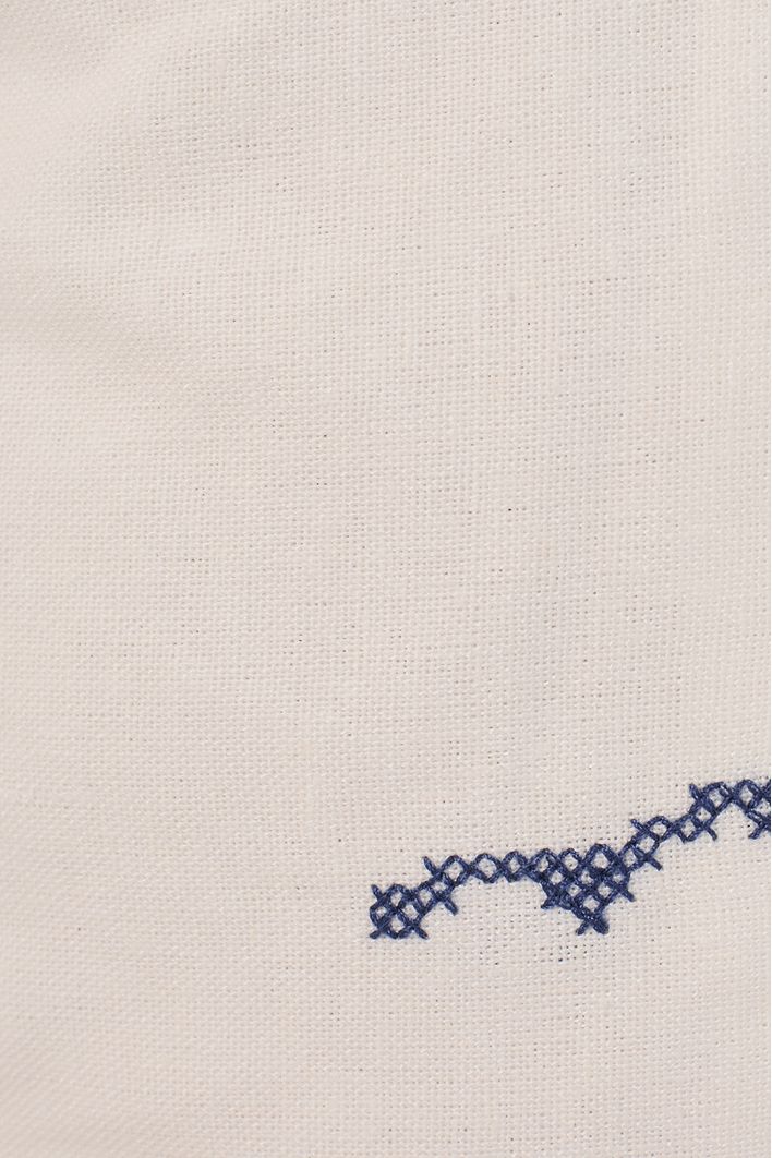 Short Linho Bordado Coqueiro