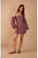 Vestido 2 Em 1 Tricoline Estampa Copa