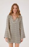 Vestido Crepe Estampa Ipanema