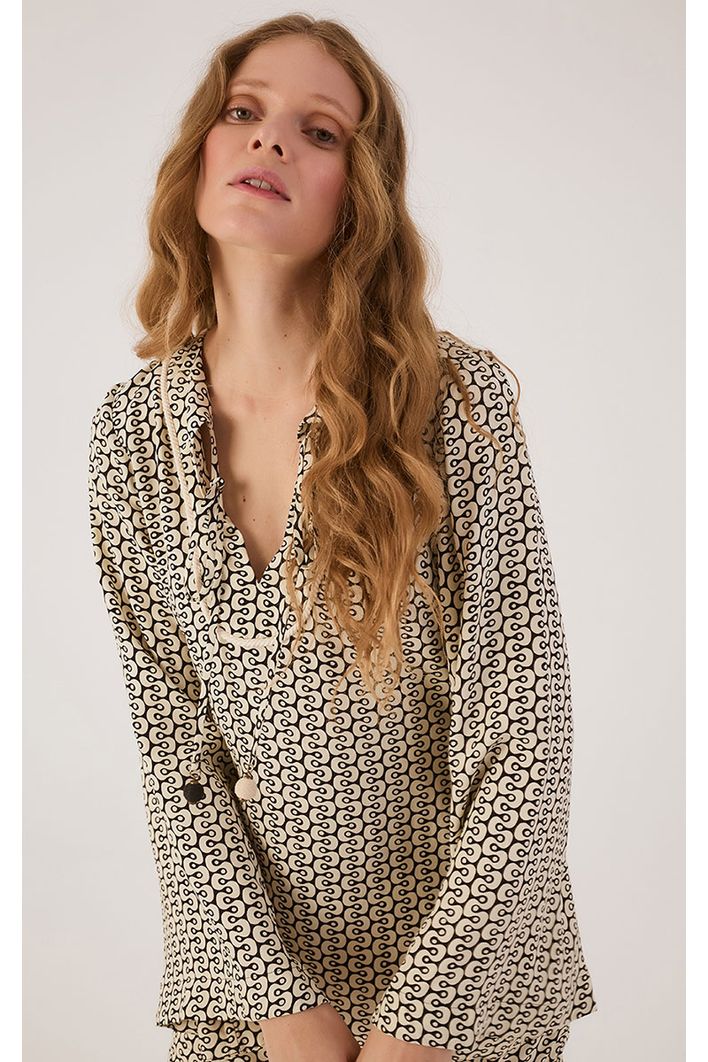 Vestido Crepe Estampa Ipanema