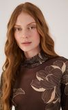 Blusa Segunda Pele Estampa Flora