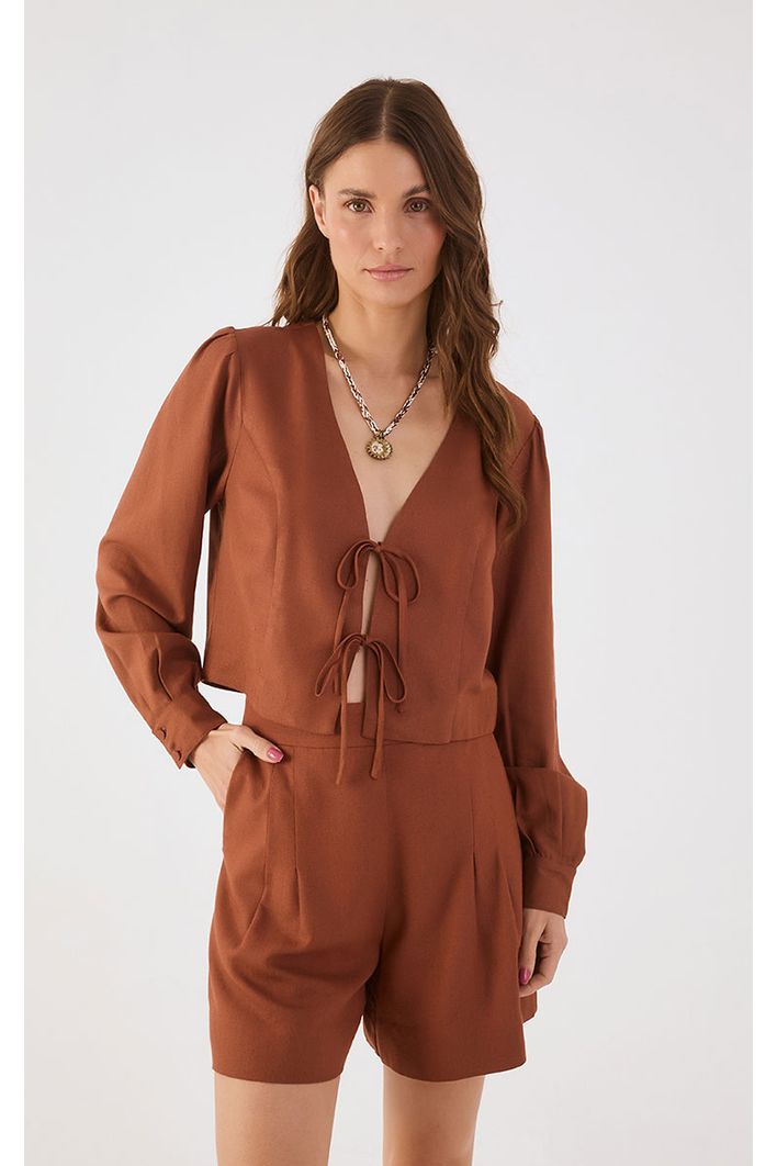 Blusa Amarrações Linho