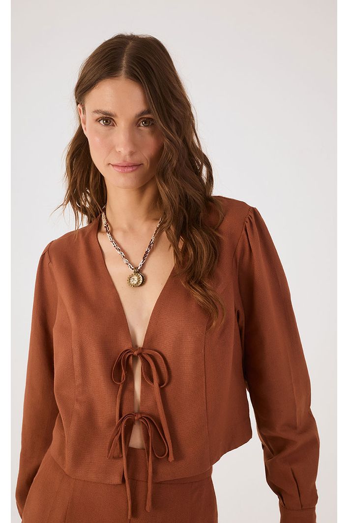 Blusa Amarrações Linho
