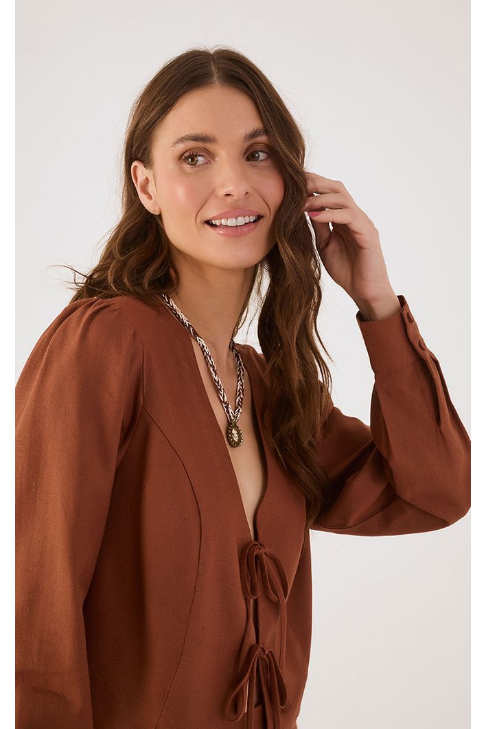 Blusa Amarrações Linho