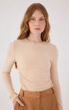 Blusa Tricot Franzidos Laterais