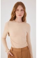 Blusa Tricot Franzidos Laterais