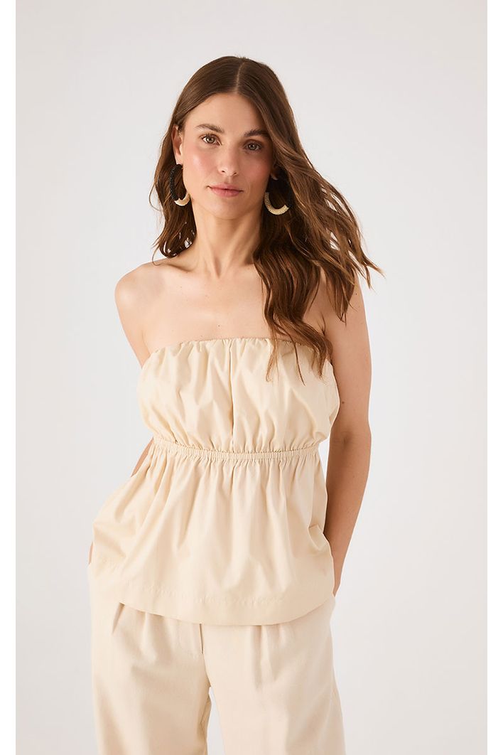 Blusa Algodão Sem Alça