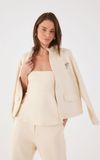 Blusa Strapless Alfaiataria
