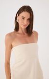 Blusa Strapless Alfaiataria