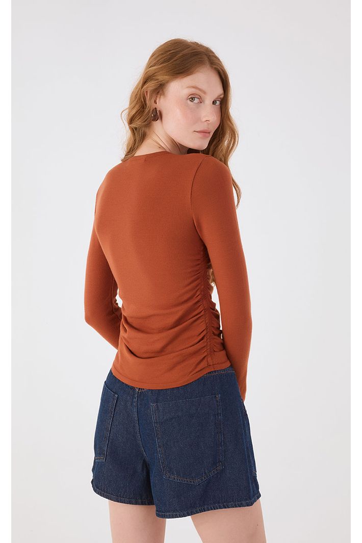 Blusa Tricot Franzidos Laterais - 02.08.3111|2334