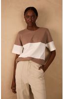 T-shirt Recorte Bicolor