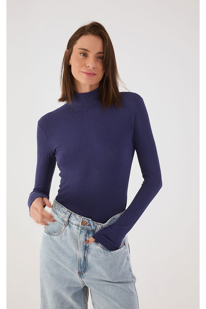 Blusa Básica Gola Alta