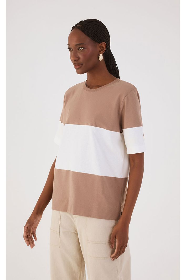 T-shirt Recorte Bicolor
