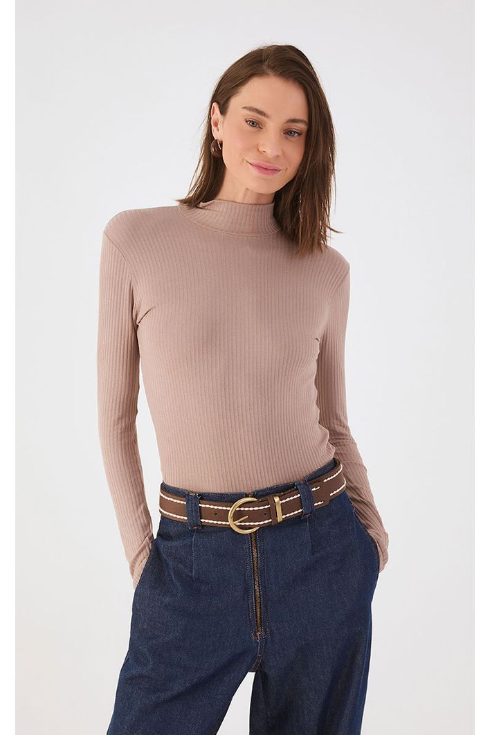 Blusa Básica Gola Alta