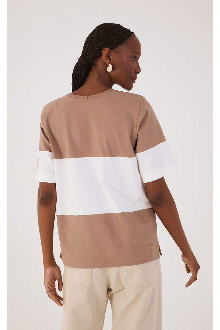 T-shirt Recorte Bicolor