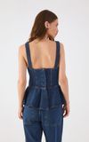 Blusa Jeans Peplum
