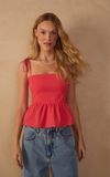 Blusa Algodao Alcinha Amarraçao