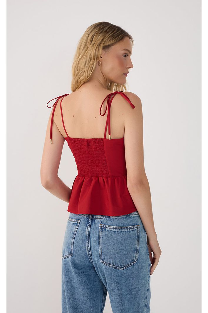 Blusa Algodao Alcinha Amarraçao