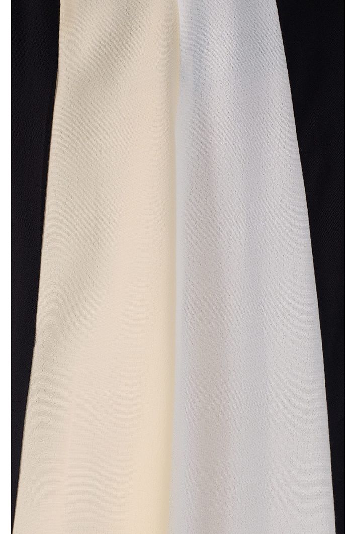 Vestido Cropped Crepe Recortes Color