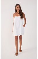 Vestido Curto Algodão Balonê