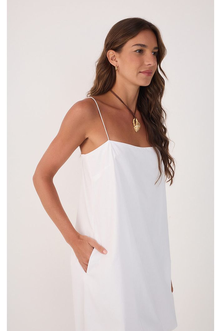 Vestido Curto Algodão Balonê