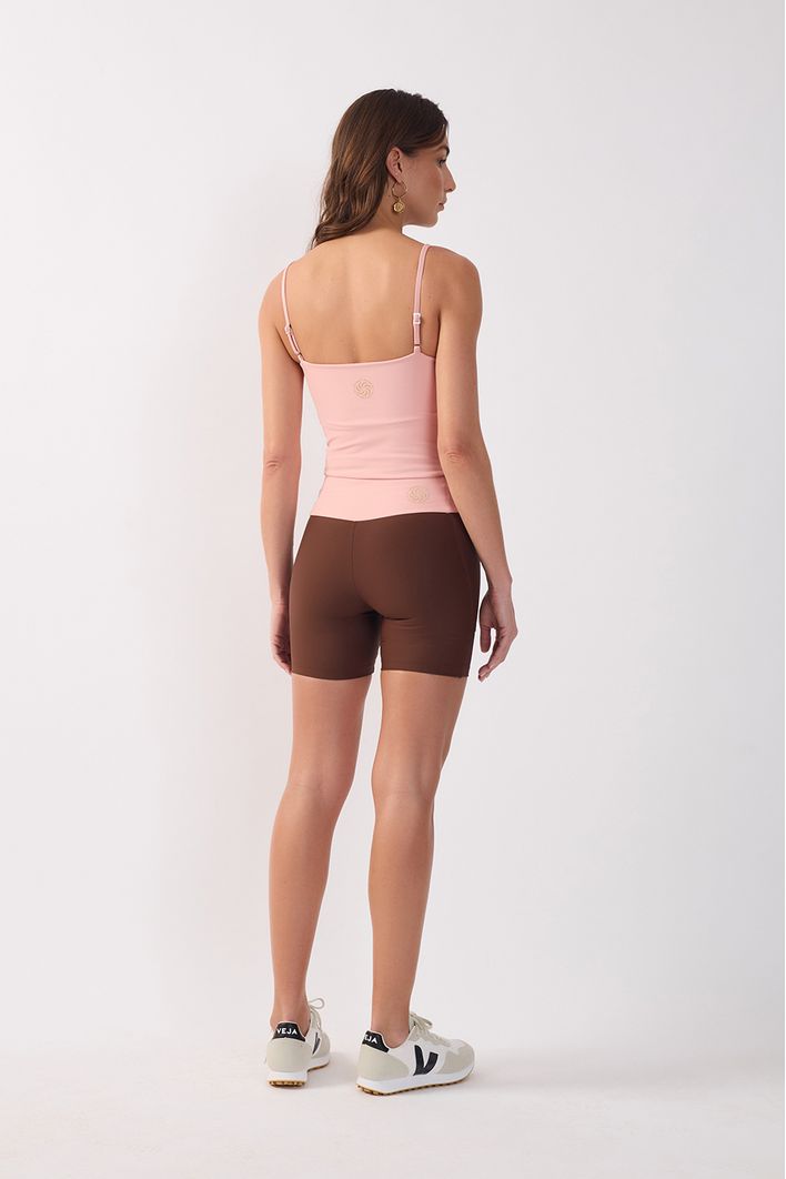 Short Com Compressão Multibolsos Bicolor