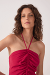 Blusa Crepe Frente Única