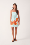 Vestido Tricoline Estampa Lírios