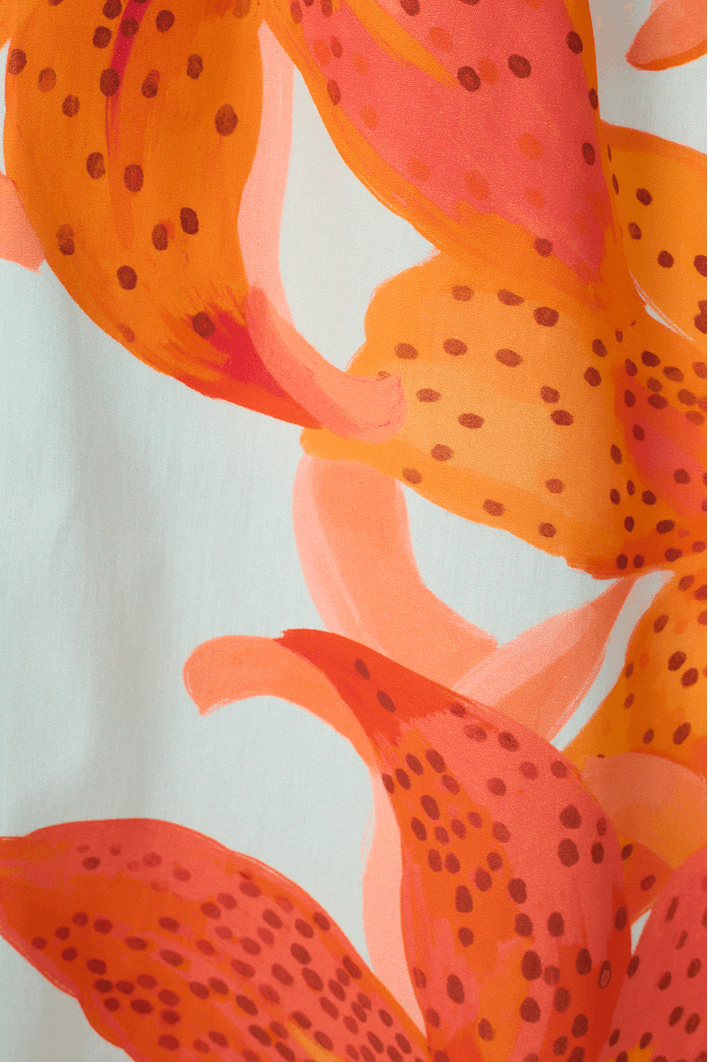 Conjunto Tricoline Estampa Lírios