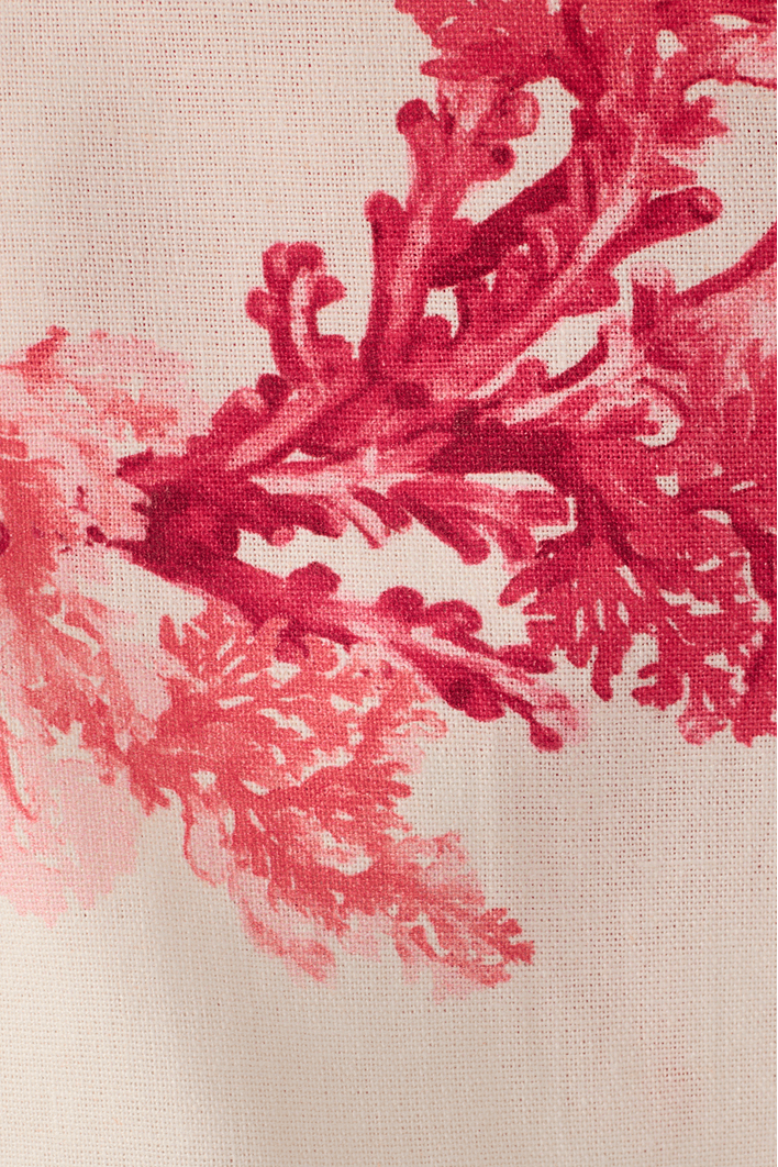 Blusa Linho Estampa Coral