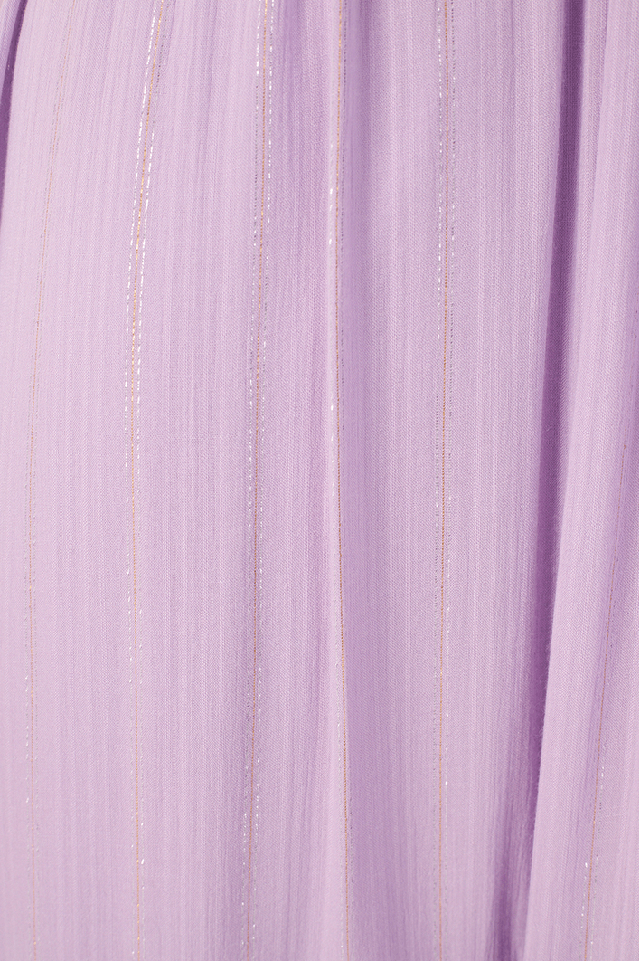 Vestido Longo Lurex Babado Busto