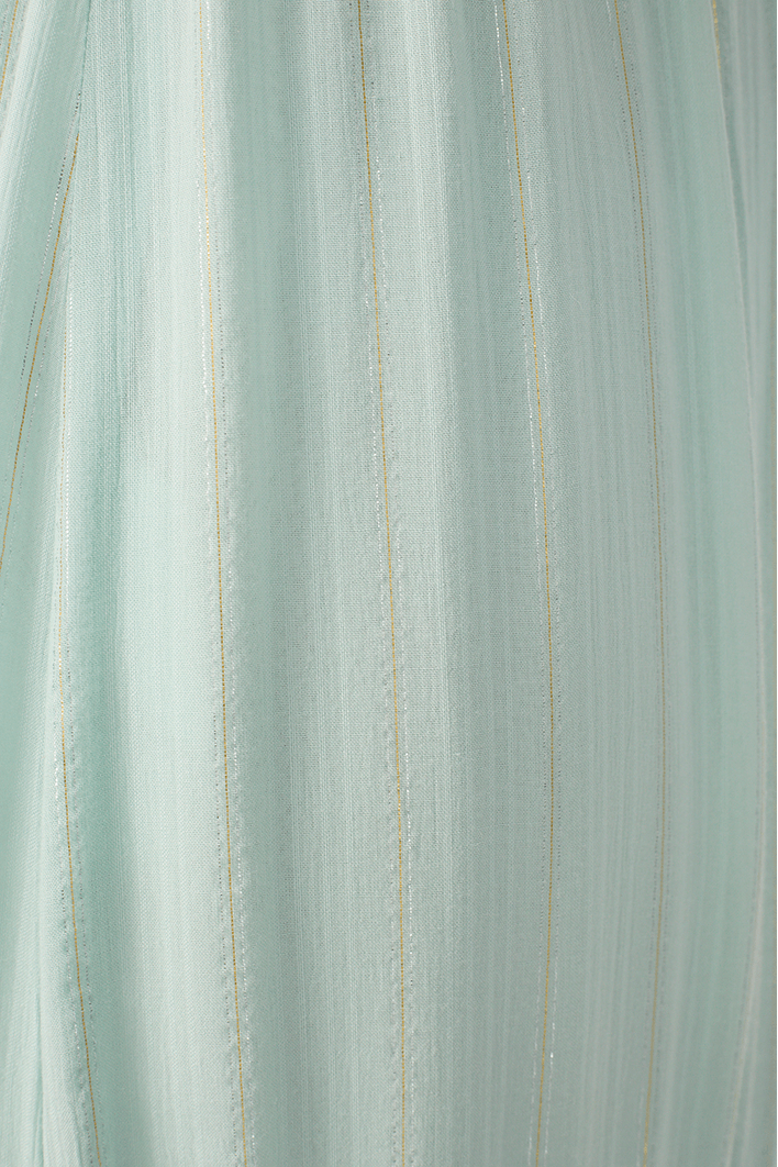 Vestido Longo Lurex Babado Busto