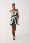 Vestido Estampa Pétala Verde