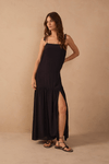 Vestido Longo Crepe Fenda